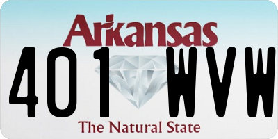AR license plate 401WVW