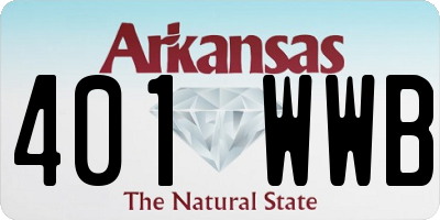 AR license plate 401WWB