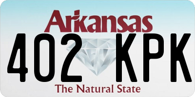 AR license plate 402KPK