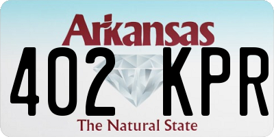 AR license plate 402KPR