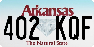 AR license plate 402KQF