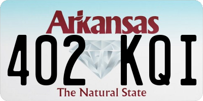 AR license plate 402KQI