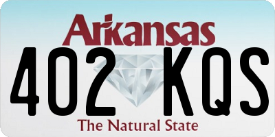AR license plate 402KQS