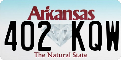 AR license plate 402KQW