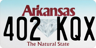 AR license plate 402KQX