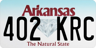 AR license plate 402KRC