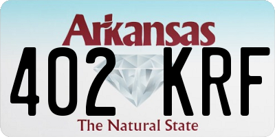 AR license plate 402KRF