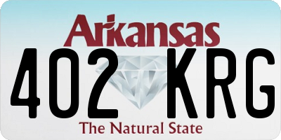 AR license plate 402KRG