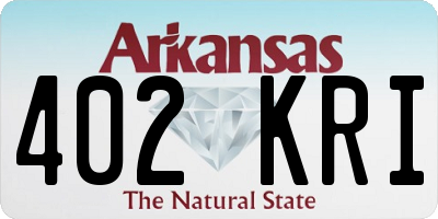 AR license plate 402KRI