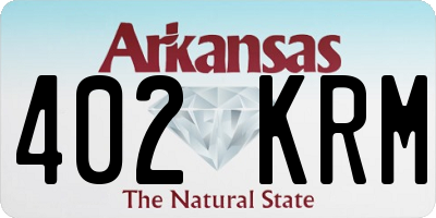 AR license plate 402KRM