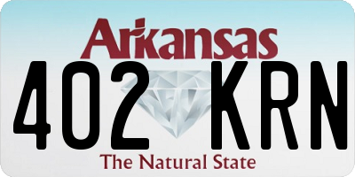 AR license plate 402KRN