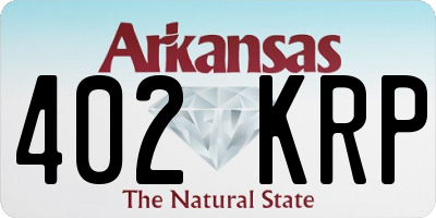 AR license plate 402KRP