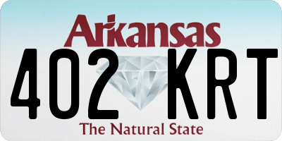 AR license plate 402KRT