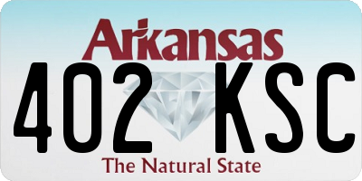 AR license plate 402KSC