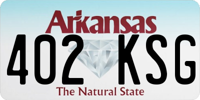 AR license plate 402KSG