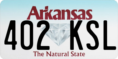 AR license plate 402KSL