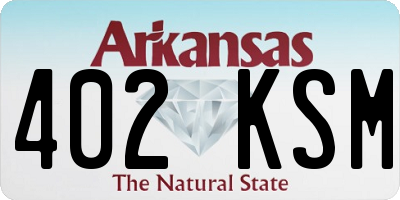 AR license plate 402KSM