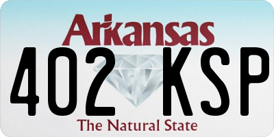 AR license plate 402KSP