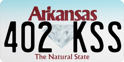 AR license plate 402KSS