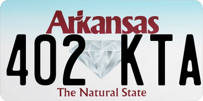 AR license plate 402KTA