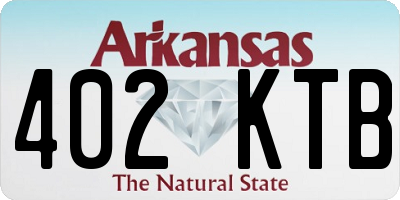 AR license plate 402KTB
