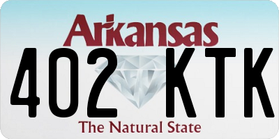 AR license plate 402KTK