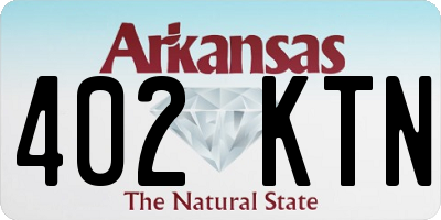 AR license plate 402KTN