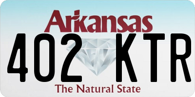 AR license plate 402KTR