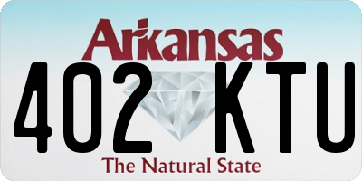 AR license plate 402KTU