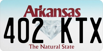 AR license plate 402KTX