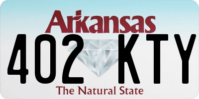AR license plate 402KTY