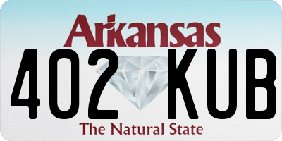 AR license plate 402KUB