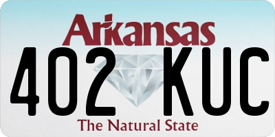 AR license plate 402KUC