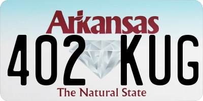 AR license plate 402KUG