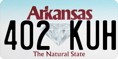 AR license plate 402KUH