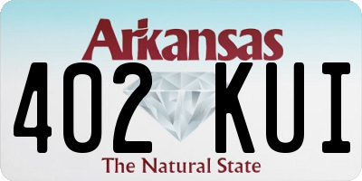 AR license plate 402KUI