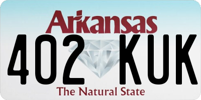 AR license plate 402KUK