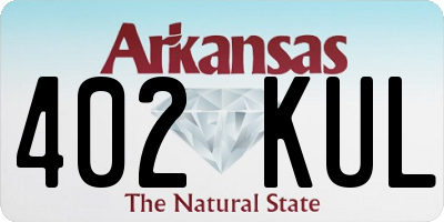 AR license plate 402KUL