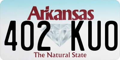 AR license plate 402KUO