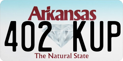 AR license plate 402KUP