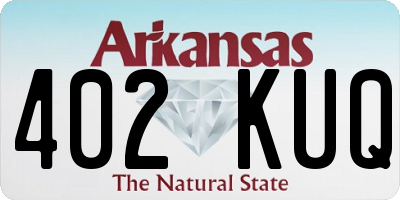 AR license plate 402KUQ