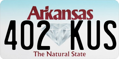 AR license plate 402KUS