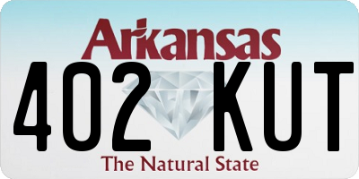 AR license plate 402KUT