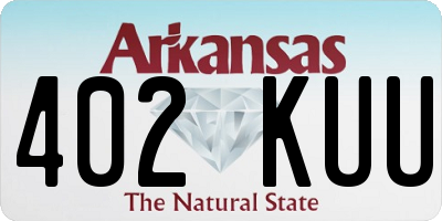 AR license plate 402KUU