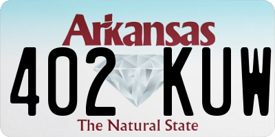 AR license plate 402KUW