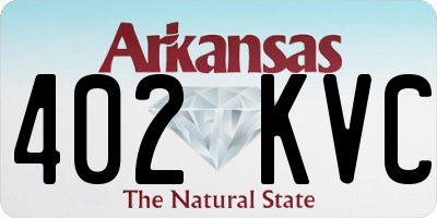 AR license plate 402KVC