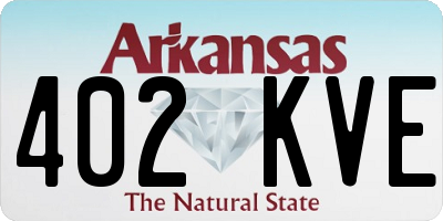 AR license plate 402KVE