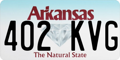 AR license plate 402KVG
