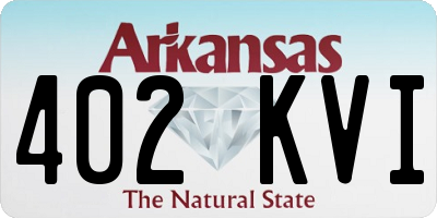 AR license plate 402KVI
