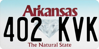 AR license plate 402KVK